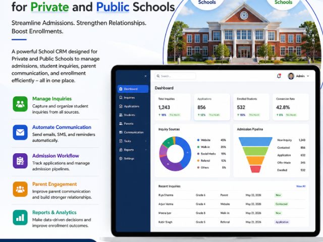 Smart School CRM for Parent Communication