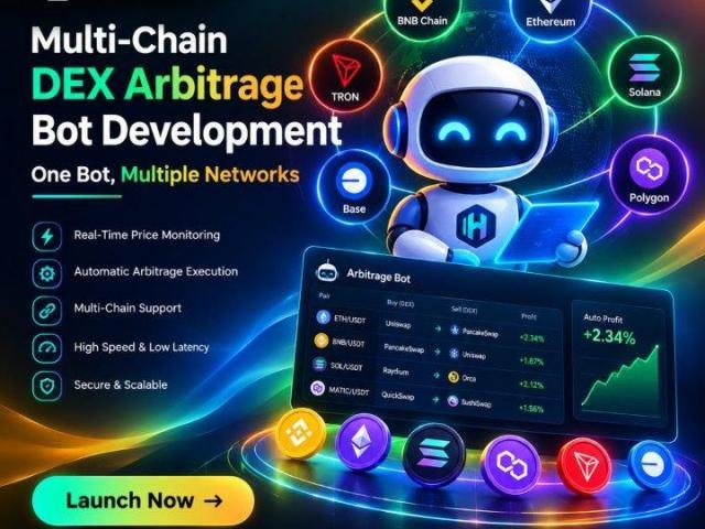 Multi-Chain DEX Arbitrage Bot Development – One Bot, Multiple Networks